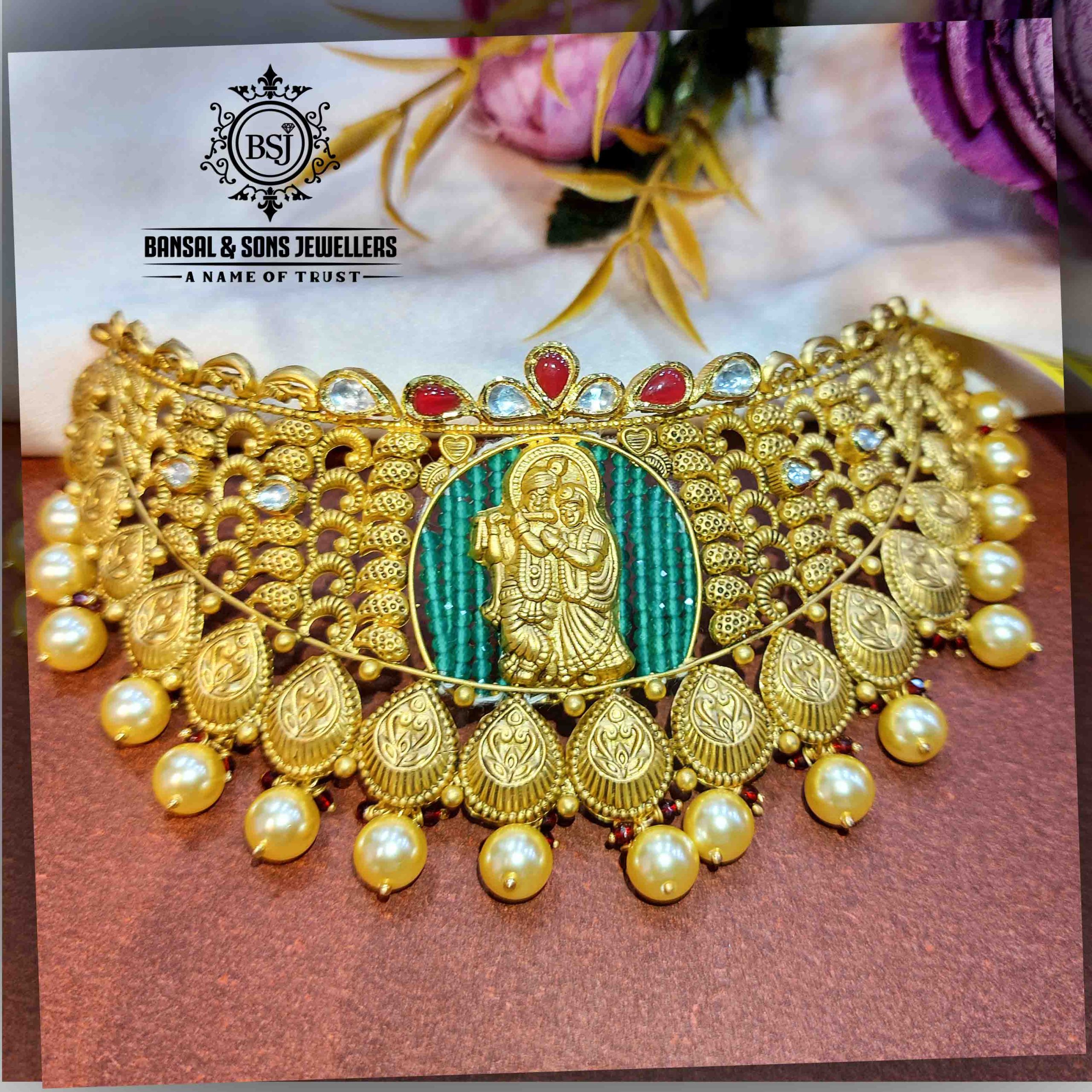 31. Antique choker set - Image 4